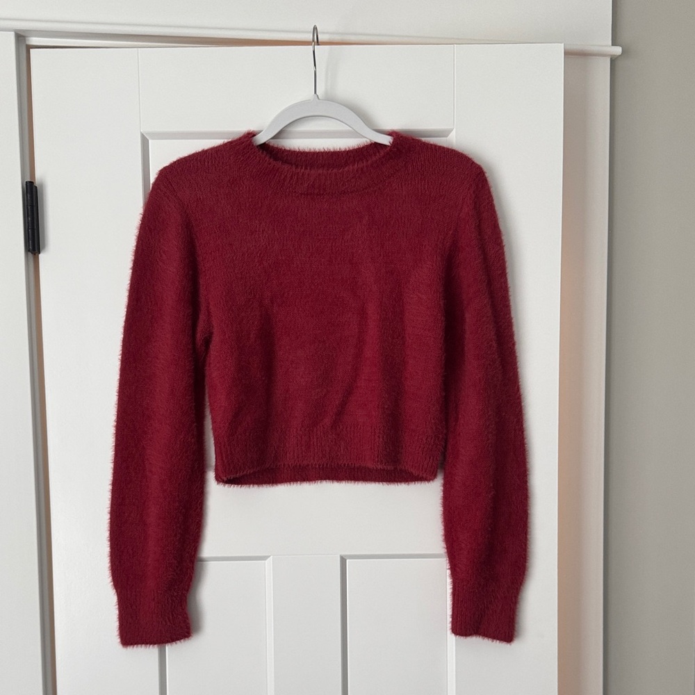 Urban Outfitters Red Crew Neck Sweater